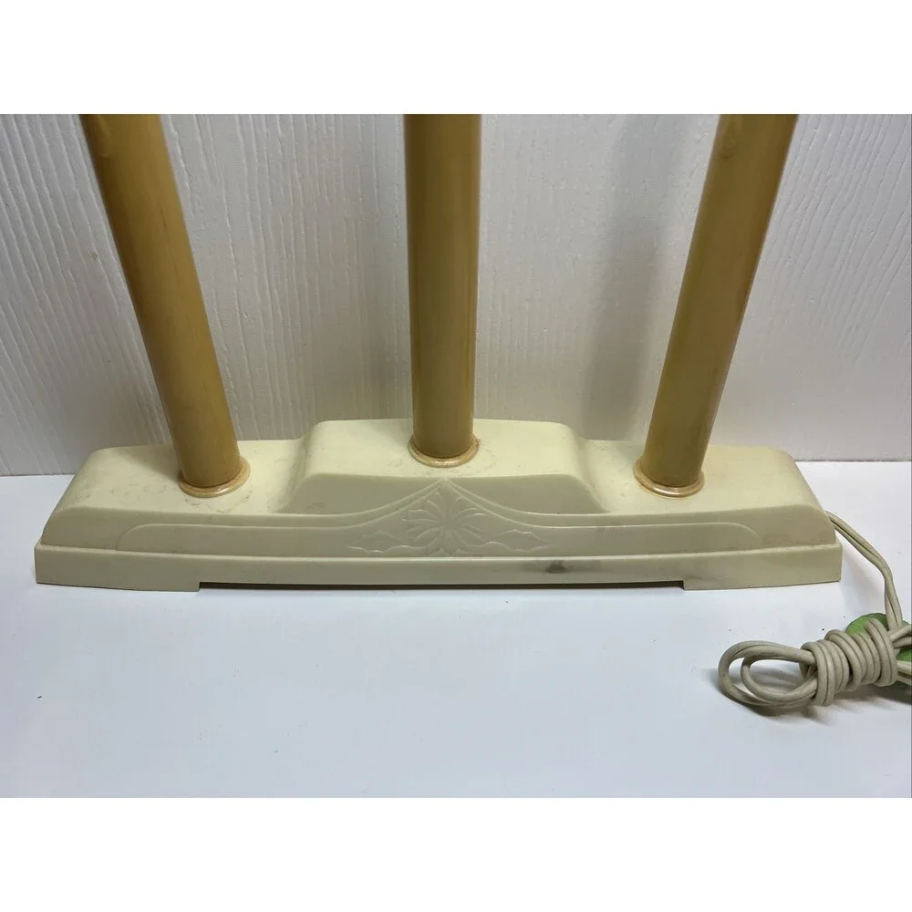 Vtg NOMA Christmas 3 Light Candolier CandleSticks Candelabra